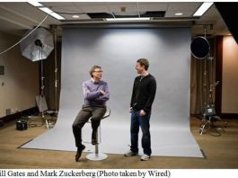 Mark Zuckerberg with Bill Gates