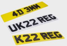 4D number plates