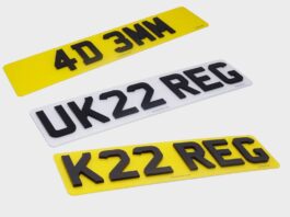 4D number plates