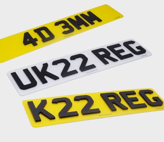 4D number plates