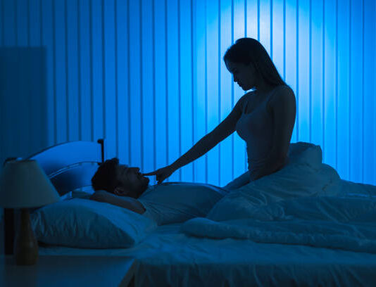 Couple in bed